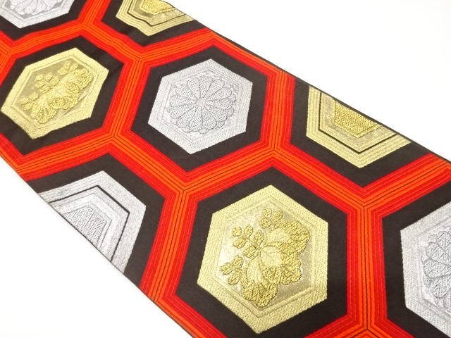 Japanese Kimono / Antique / Fukuro Obi Silk